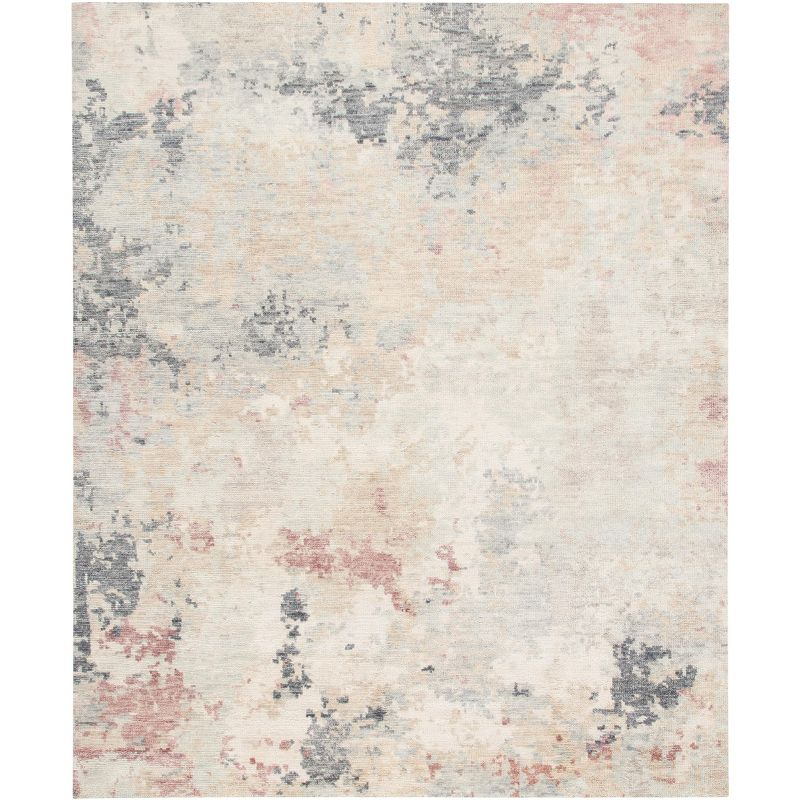 Samarkand SRK183 Hand Knotted Area Rug - Grey/Ivory - 8'9"x11'9" - Safavieh.