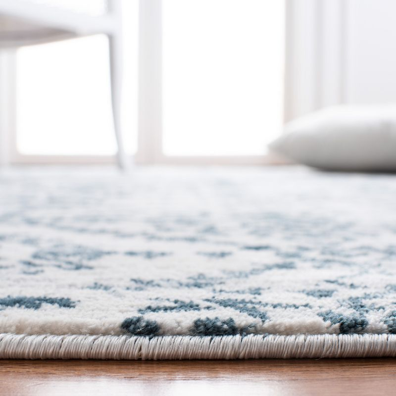 Martha Stewart Isabella - MSR0953 - Indoor Power Loomed Runners - Navy/Ivory - 2'2"x7'