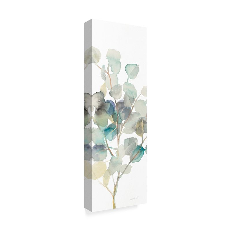 Trademark Fine Art - 8"x24" Danhui Nai 'Eucalyptus III White Crop' Canvas Art