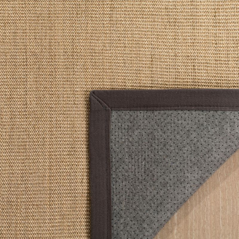 Natural Fiber NF131 Power Loomed Accent Rug - Natural/Dark Grey - 2'x3' - Safavieh.