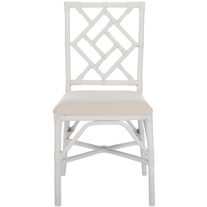 Bhumi Accent Chair W/ Cushion (Set of 2) - ACH6509 - White/White - Safavieh