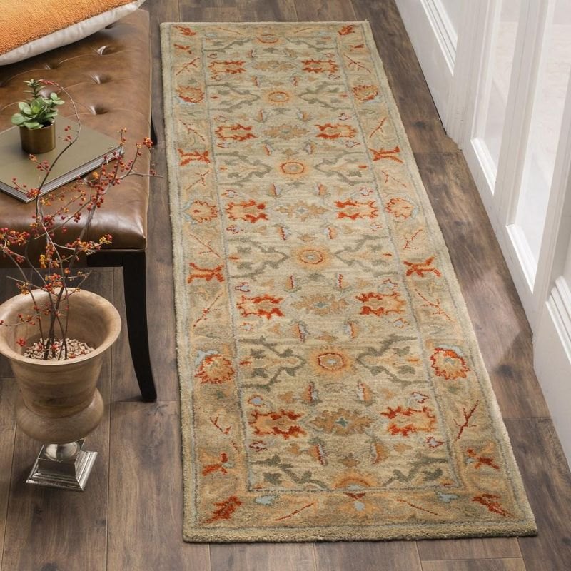 Antiquity AT63 Hand Tufted Runner Rug - Beige/Multi - 2'3"x8' - Safavieh.