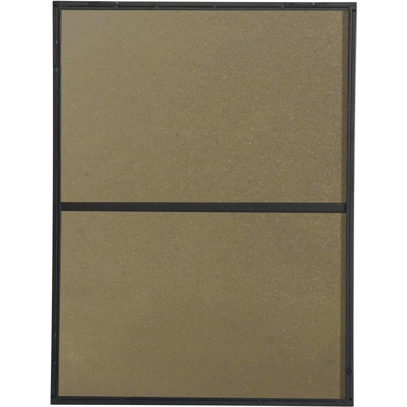 Elegant Lighting Metal frame Rectangle Mirror 24 inch Black finish