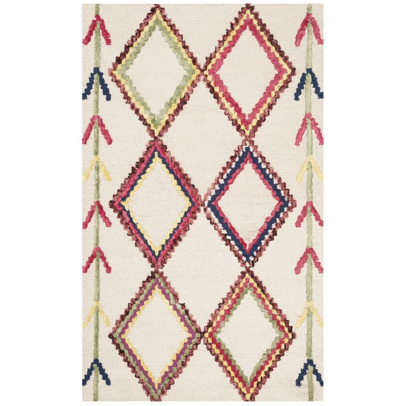 Bellagio BLG563 Hand Tufted Area Rug - Ivory/Multi - 4'x6' - Safavieh.
