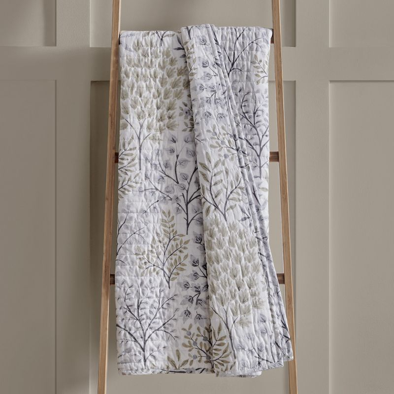 English Forest Natural  Quilted Throw - Levtex Home
