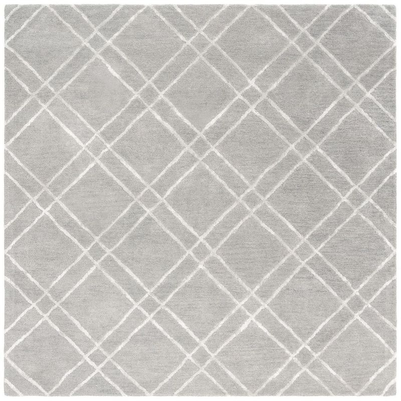 Himalaya HIM901 Handmade Area Rug - 6'x6' - Grey/Silver - Safavieh