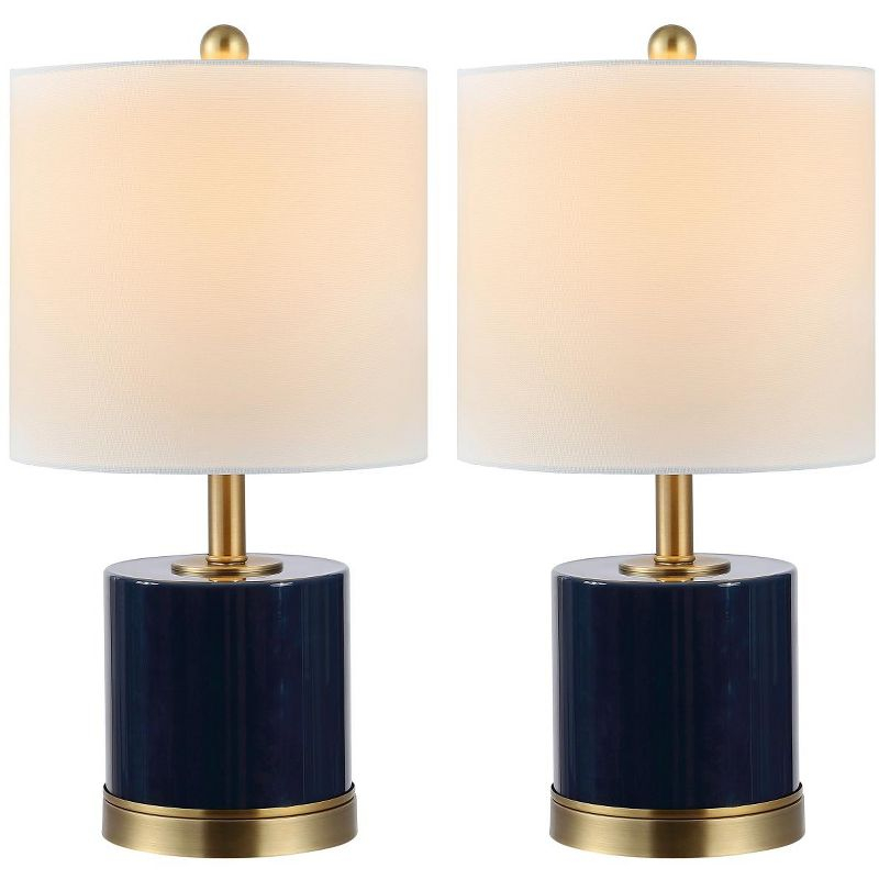 Jayce Table Lamp (Set of 2) - 20.5 Inch Height - TBL4309 - Navy Blue - Safavieh