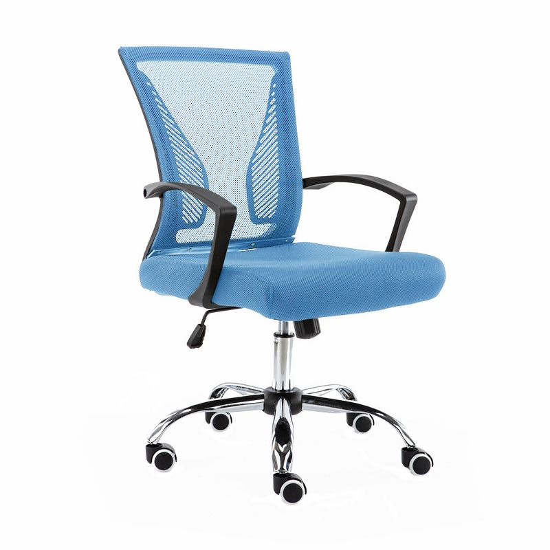 Modern Home Zuna Mid-Back Office Chair - Black/Blue