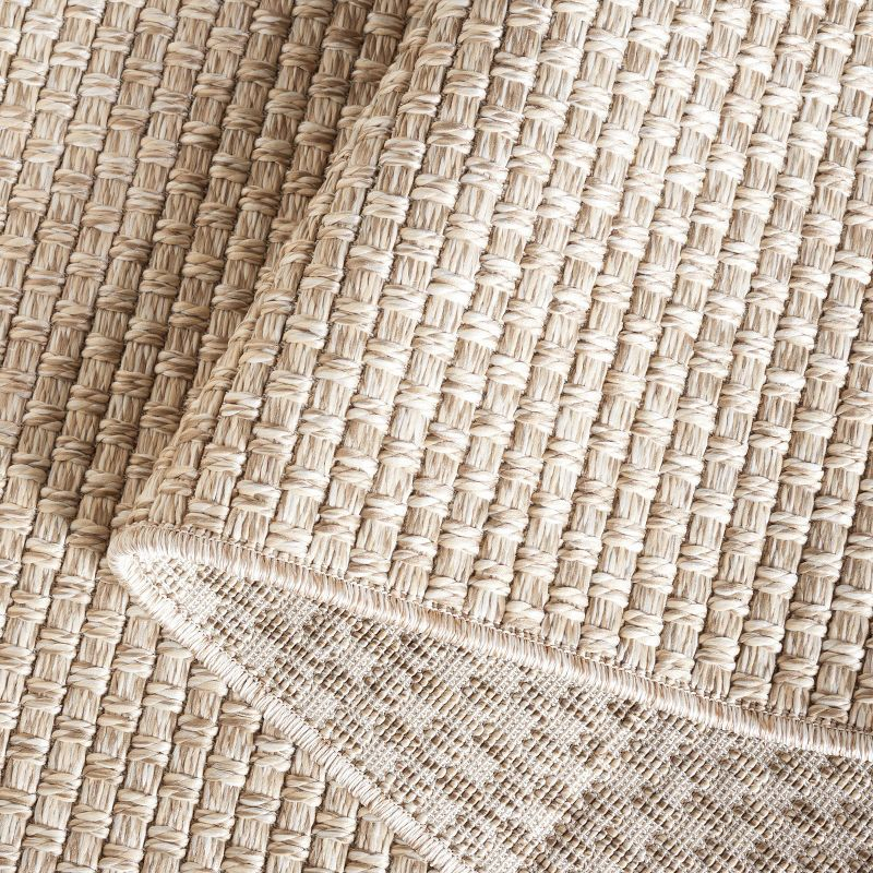 Sisal All-Weather SAW460 Power Loomed Indoor and Outdoor Area Rug - Beige - 4'x6' - Safavieh.