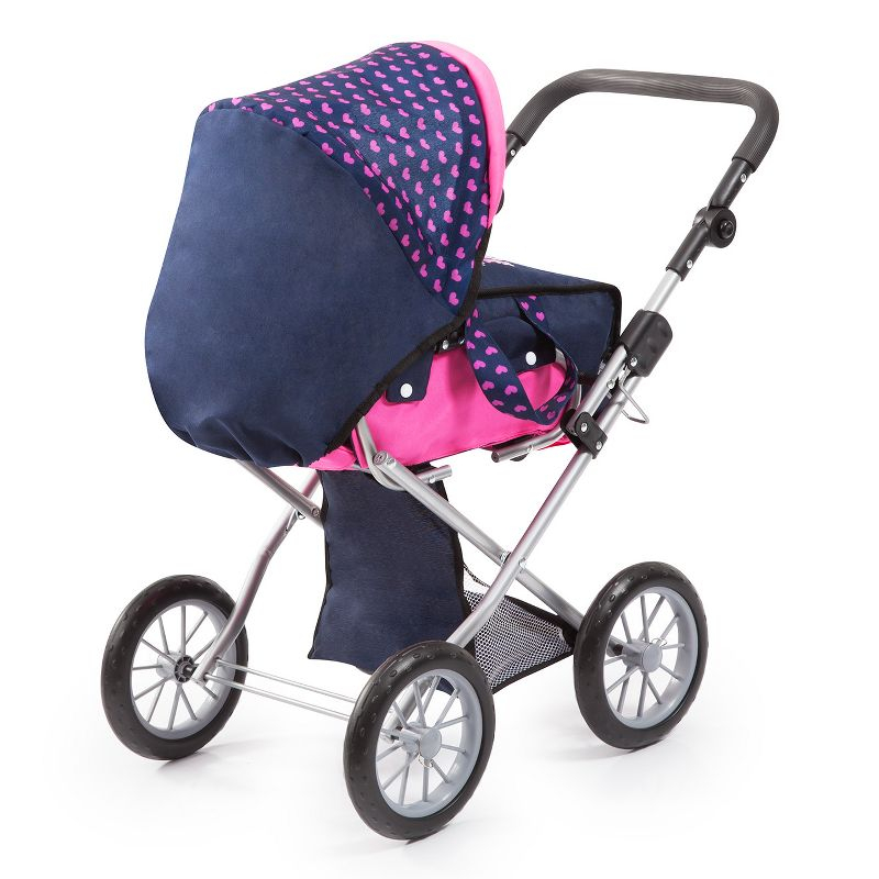 Bayer Design Baby Doll City Star Pram in Polka Dots, Blue/Pink