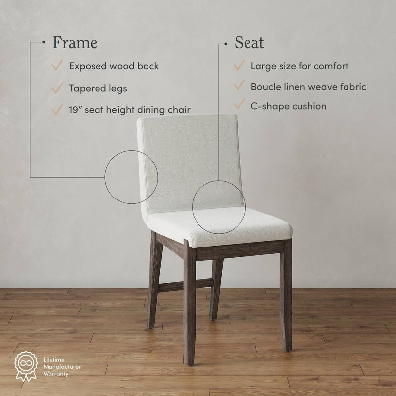 Nathan James Gracie Dining Chair Dark Brown