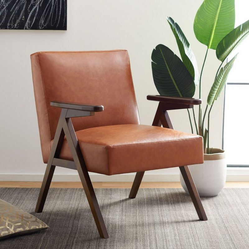 Emyr Arm Chair - Cognac - Safavieh