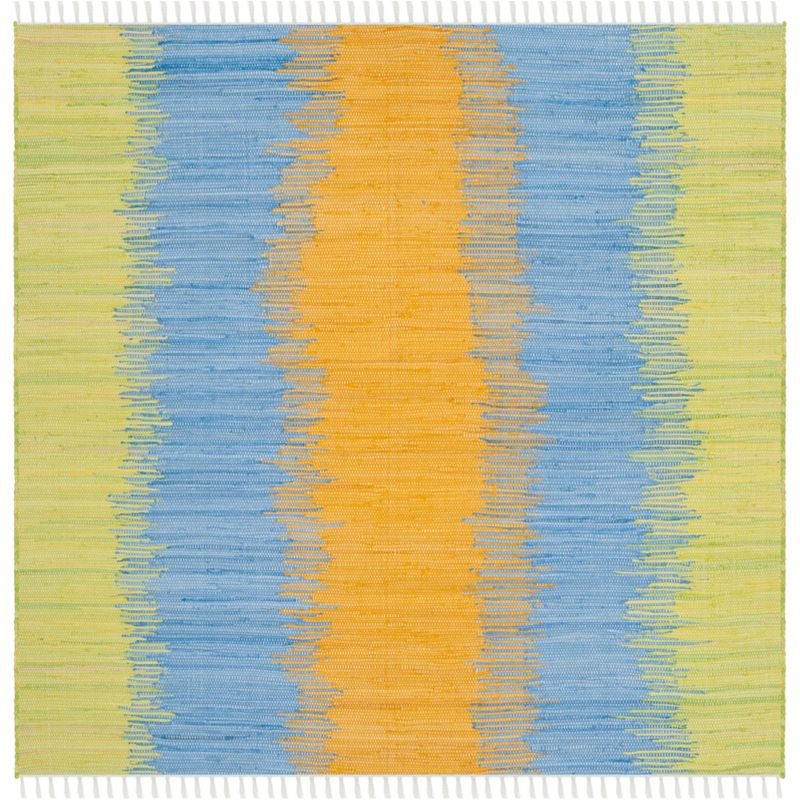 Montauk MTK710 Hand Woven Area Rug - Green/Gold - 6'x6' - Safavieh.