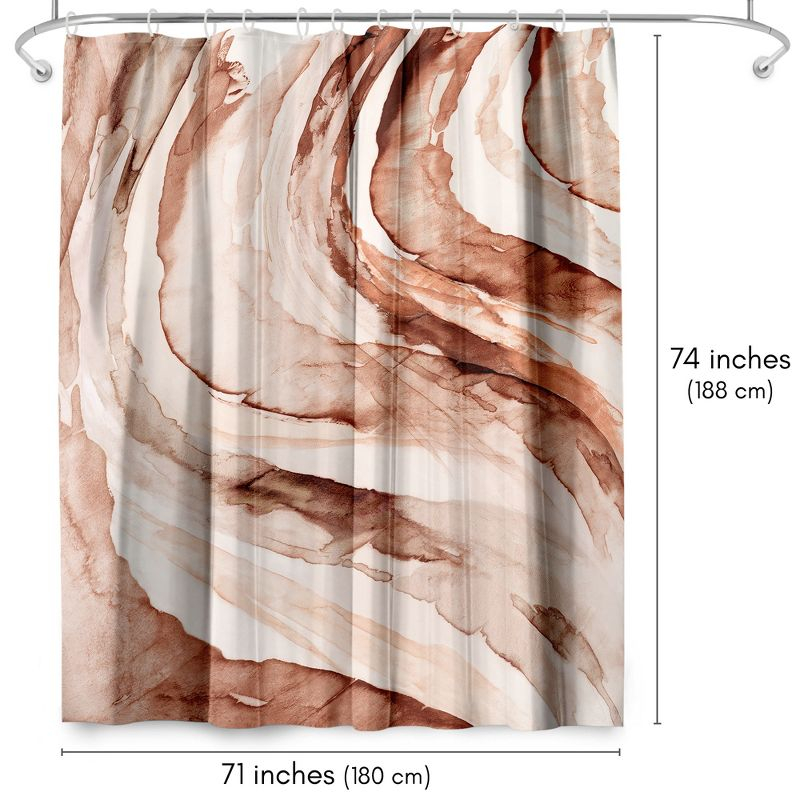 Abstract Shower Curtain Gulf by PI Creative Art