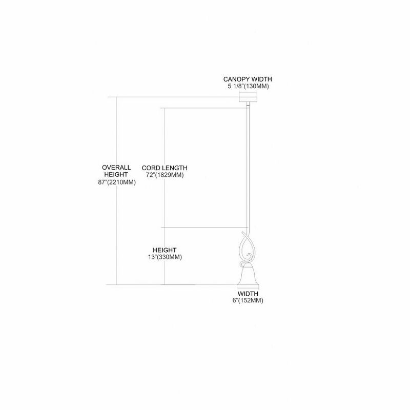 Thomas Lighting Brighton 1 - Light Pendant in  Brushed Nickel