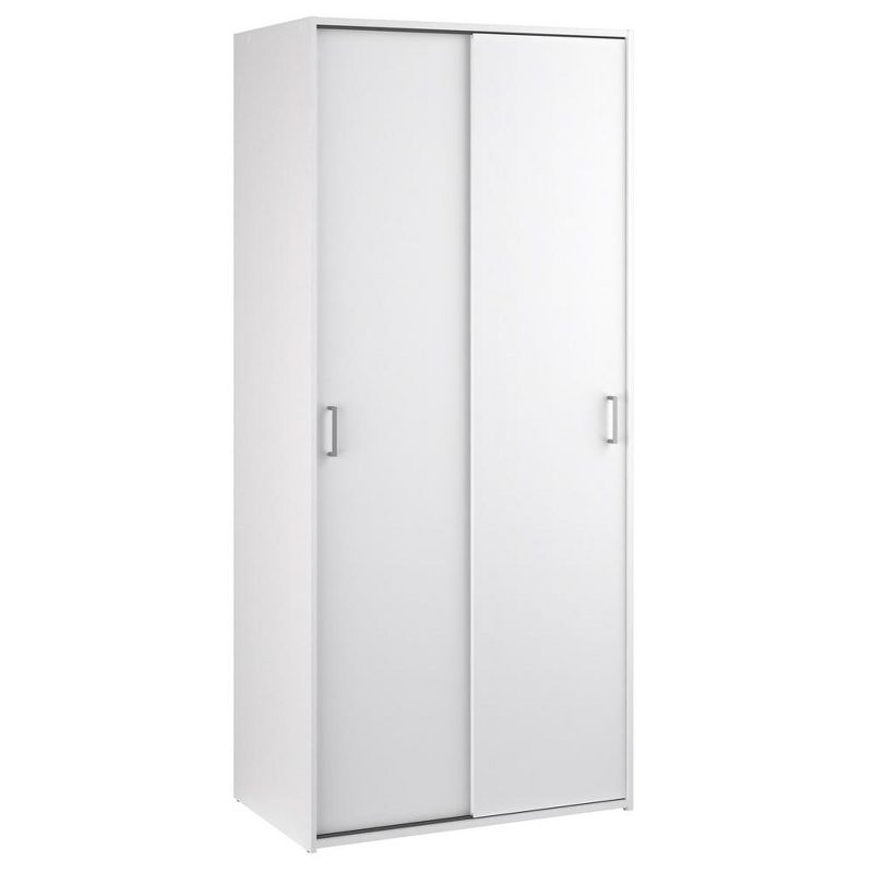 Tvilum, Space Wardrobe with 2 Sliding Doors, White