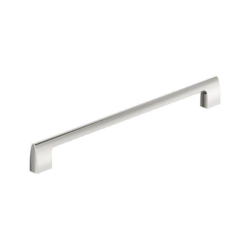 Amerock Riva 12-5/8 inch (320mm) Center-to-Center Satin Nickel Cabinet Pull