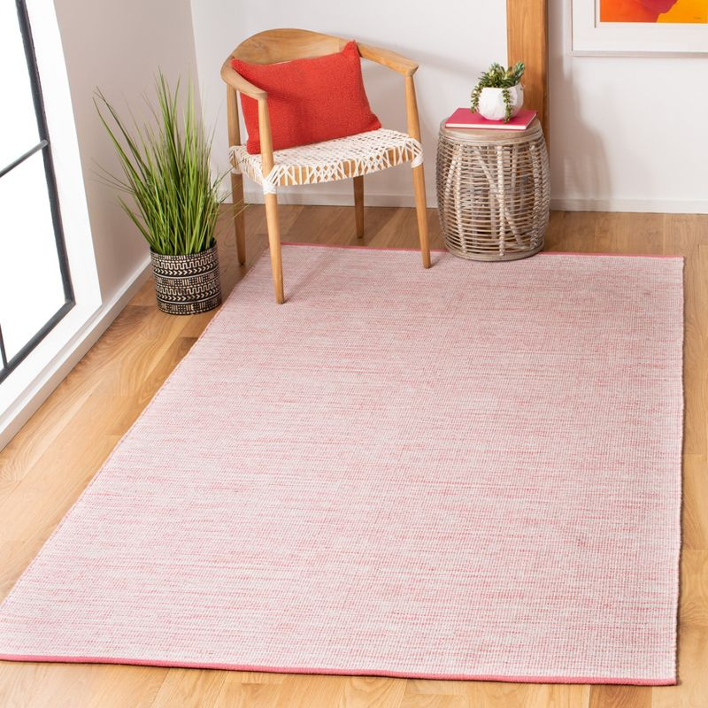 Montauk MTK250 Hand Woven, Flat Weave Indoor Accent Rug - Pink/Fuchsia - 4'x6' - Safavieh