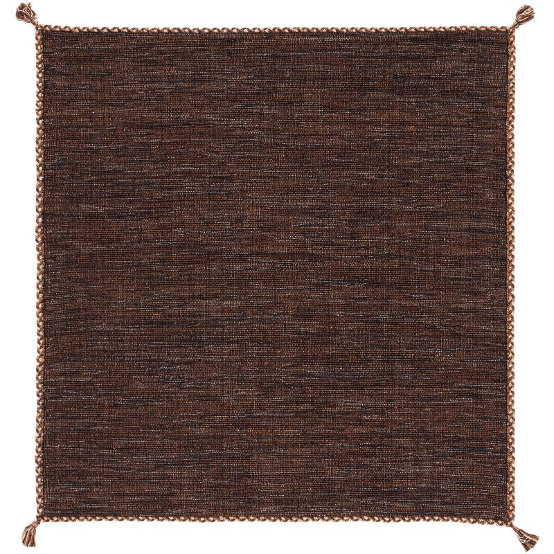 Montauk MTK150 Hand Woven Area Rug - Brown/Black - 5'x5' - Safavieh.