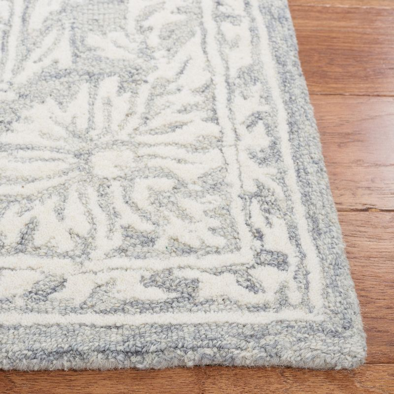 Metro MET865 Hand Tufted Indoor Area Rug - Dark Grey/Ivory - 6'x6' - Safavieh