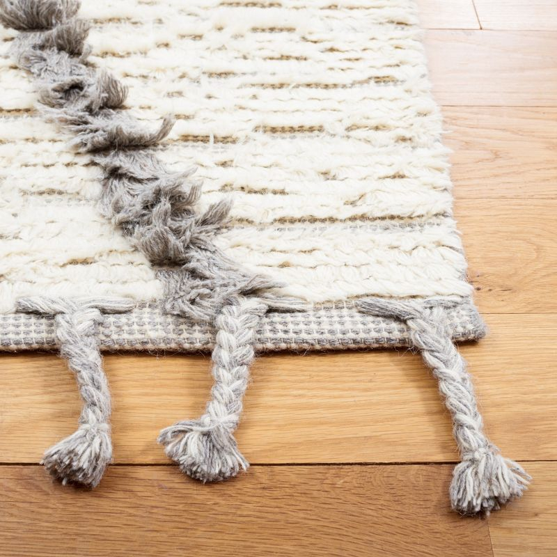Kenya KNY954 Hand Woven Area Rug - Ivory/Gray - 8'x10' - Safavieh.