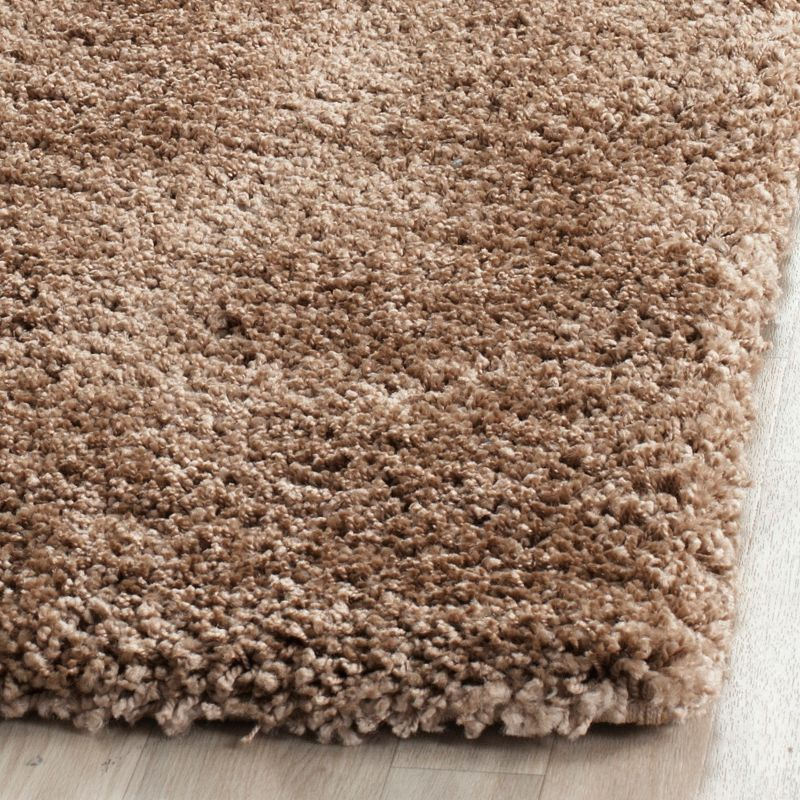 Milan Shag SG180 Power Loomed Indoor Runner Rug - Dark Beig - 2'x6' - Safavieh