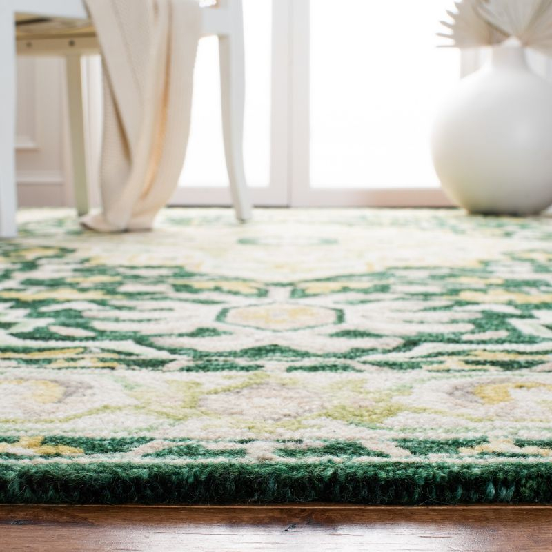 Aspen APN705 Hand Tufted Area Rug - Green/Ivory - 5'x8' - Safavieh.