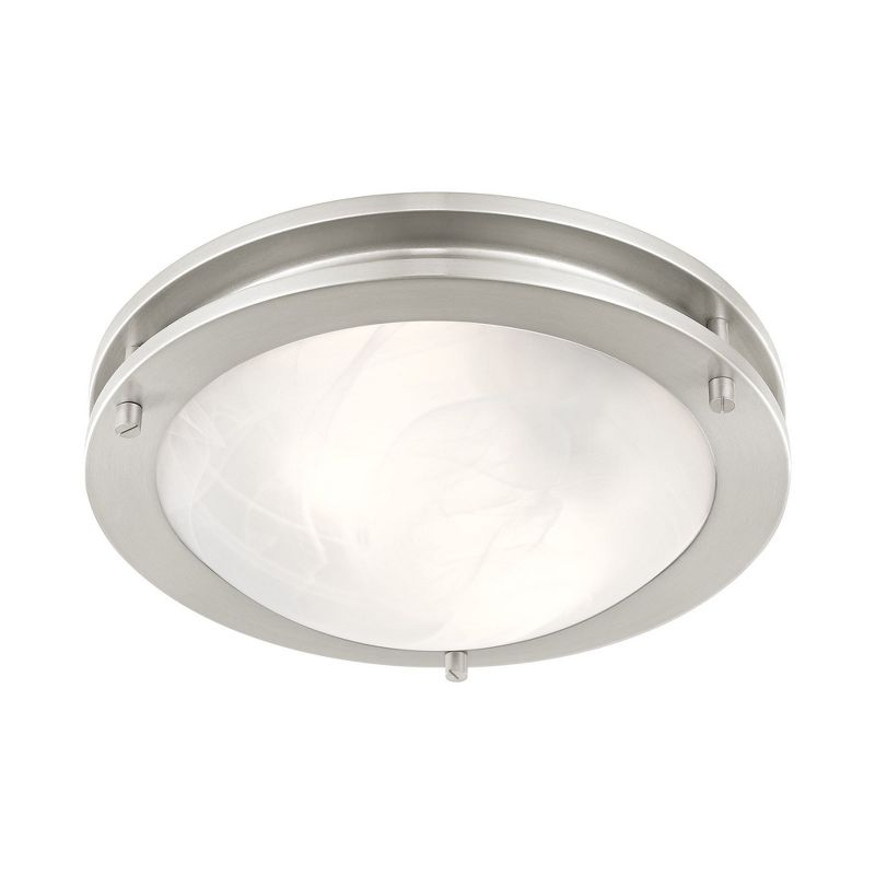 Livex Lighting Ariel 2 - Light Flush Mount in  Brushed Nickel
