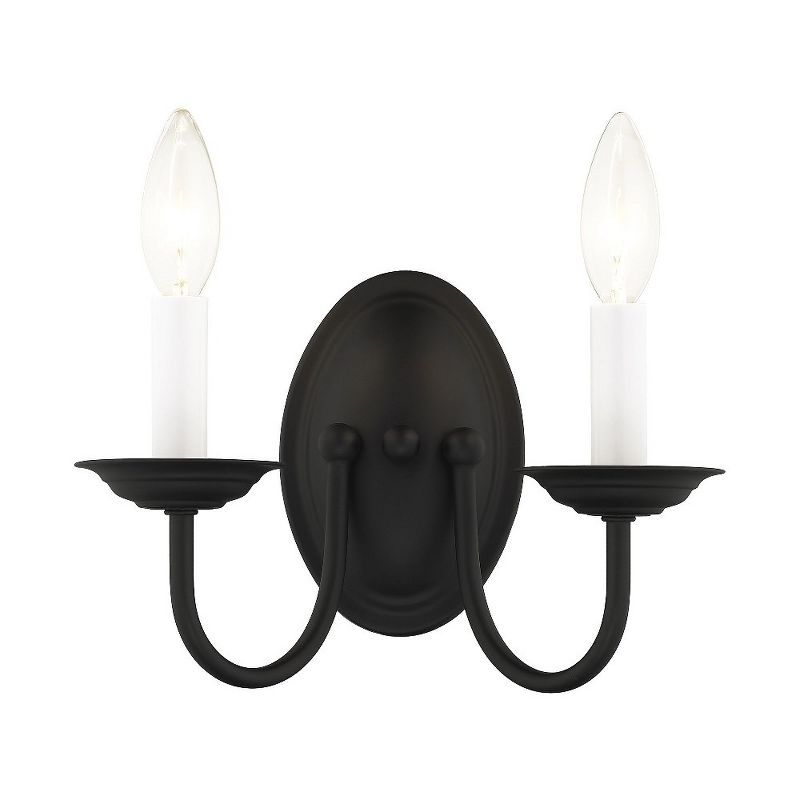 Livex Lighting Home Basics 2 - Light Wall Light in  Black