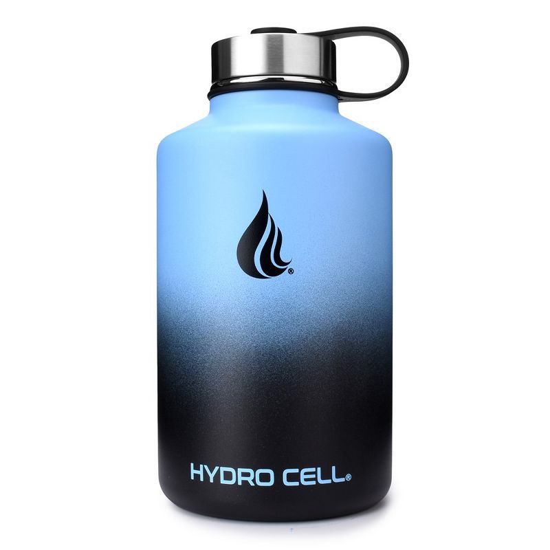 64oz Blue/Black Hydro Cell Wide Mouth Stainless Steel Water Bottle