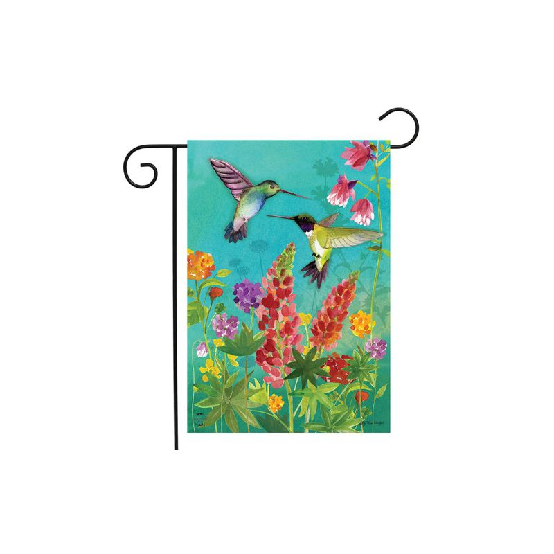 Briarwood Lane Garden Flag 18x12.5 For Outdoor Hummingbird Greeting Spring Garden Flag Flag For Spring Garden Flag Flags For Outside