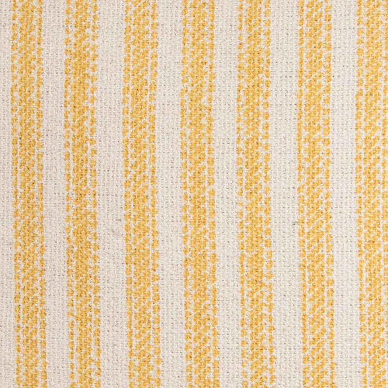 Saro Lifestyle 20"x20" Oversize Ticking Striped Square Throw Pillow Natural/Gold : 20x20 Inch Polyester, Machine Washable Cloth Napkins
