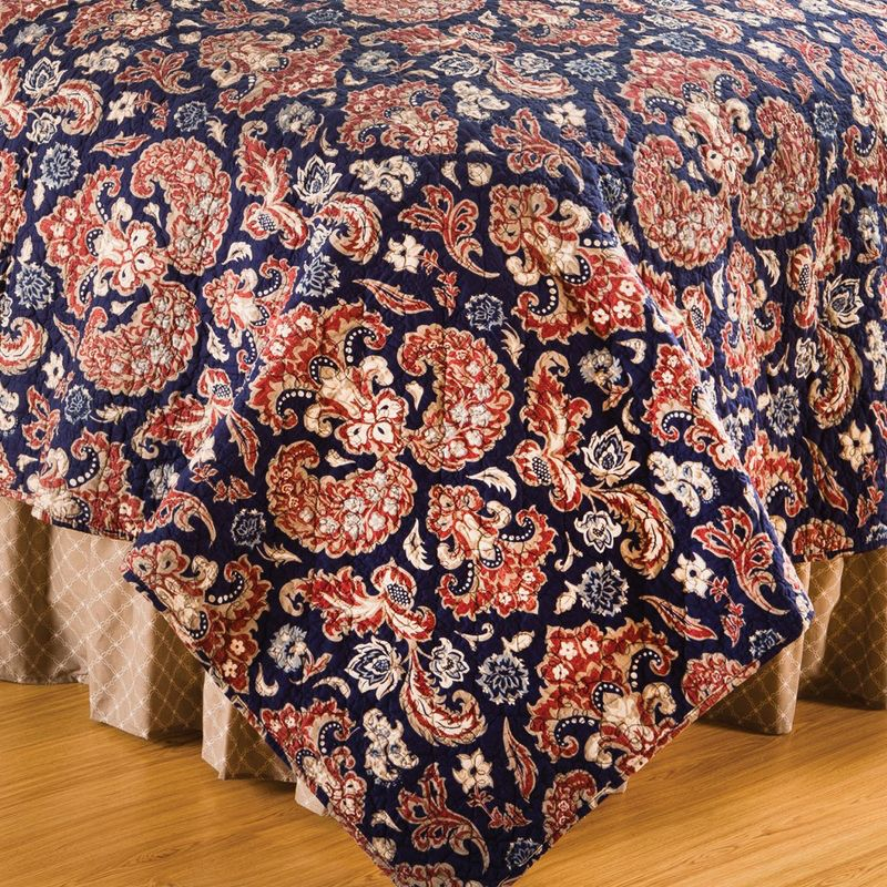 C&F Home Colonial Williamsburg Rosamund Damask Full/Queen 3 Piece Quilt Set
