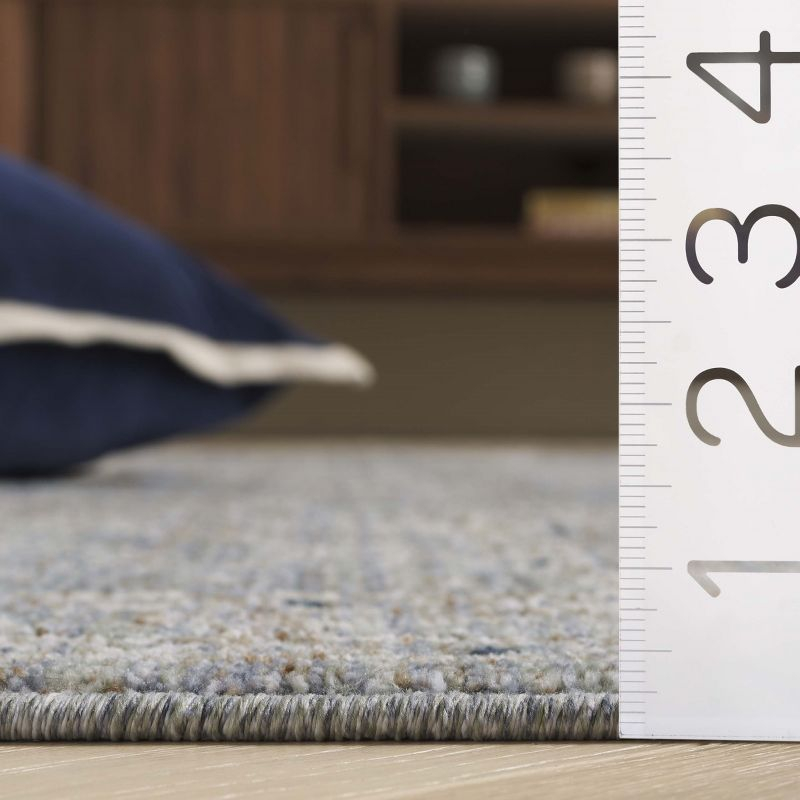 Antique Patina ANP656 Machine Made Loomed Area Rug - Blue/Ivory - 5'-3" X 7'-7" - Safavieh