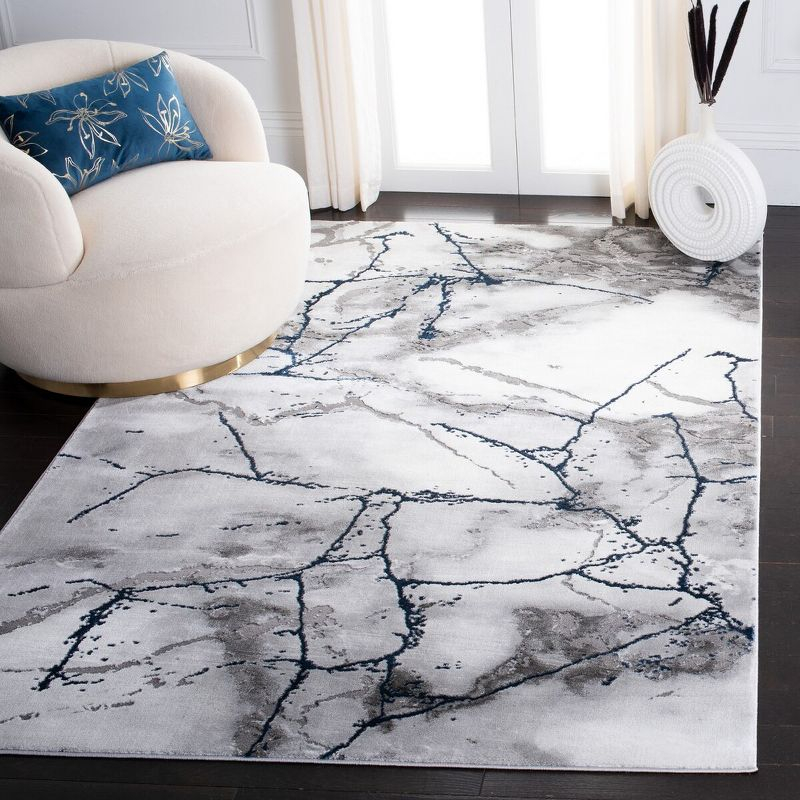 Craft CFT877 Loomed Indoor Area Rug - Ivory Grey/Blue - 5'3"x7'6" - Safavieh