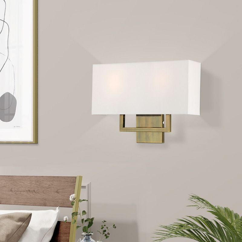Livex Lighting Pierson 2 - Light Wall Light in  Antique Brass
