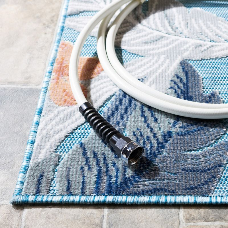 Cabana CBN456 Loomed Indoor/Outdoor Area Rug - Blue/Grey - 5'1"x7'6" - Safavieh
