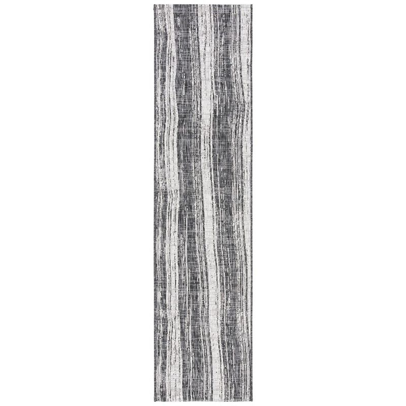 Courtyard CY8393 Power Loomed Indoor/Outdoor Runner Rug - Black/Grey - 2'2"x9' - Safavieh.