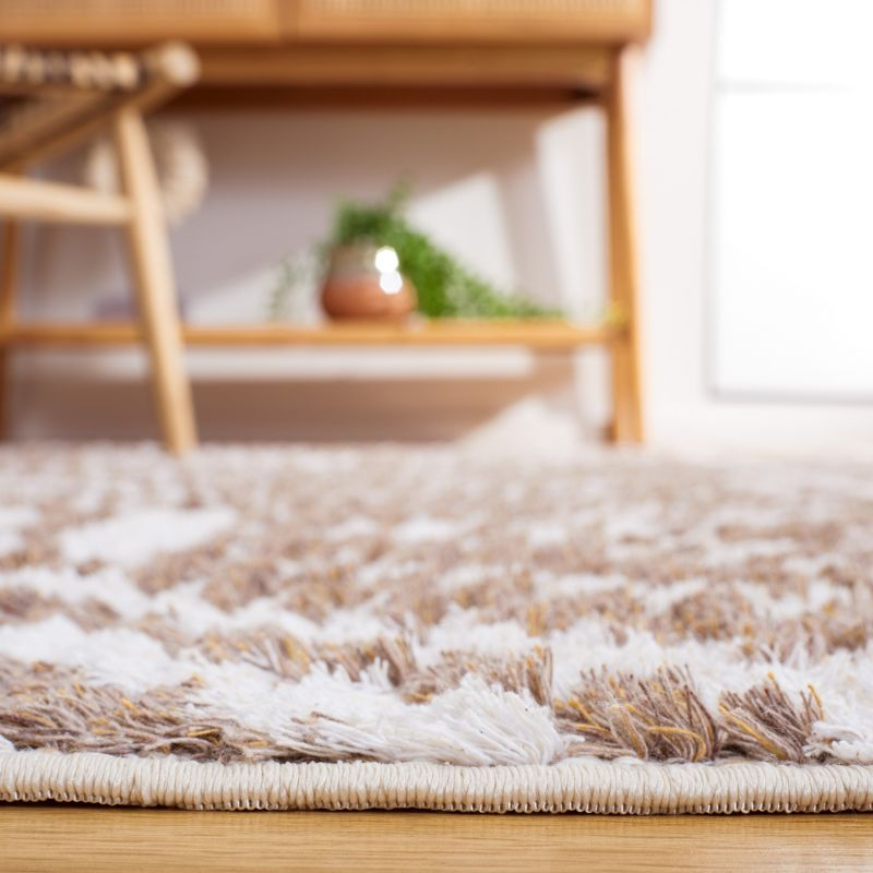 Augustine AGT849 Machine Made Indoor Area Rug - Taupe/Ivory - 6'-4"x9'-6" - Safavieh