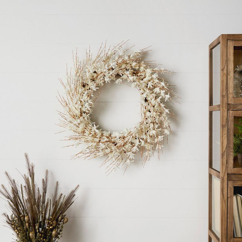 Melrose Blossom Floral Wreath 25"D