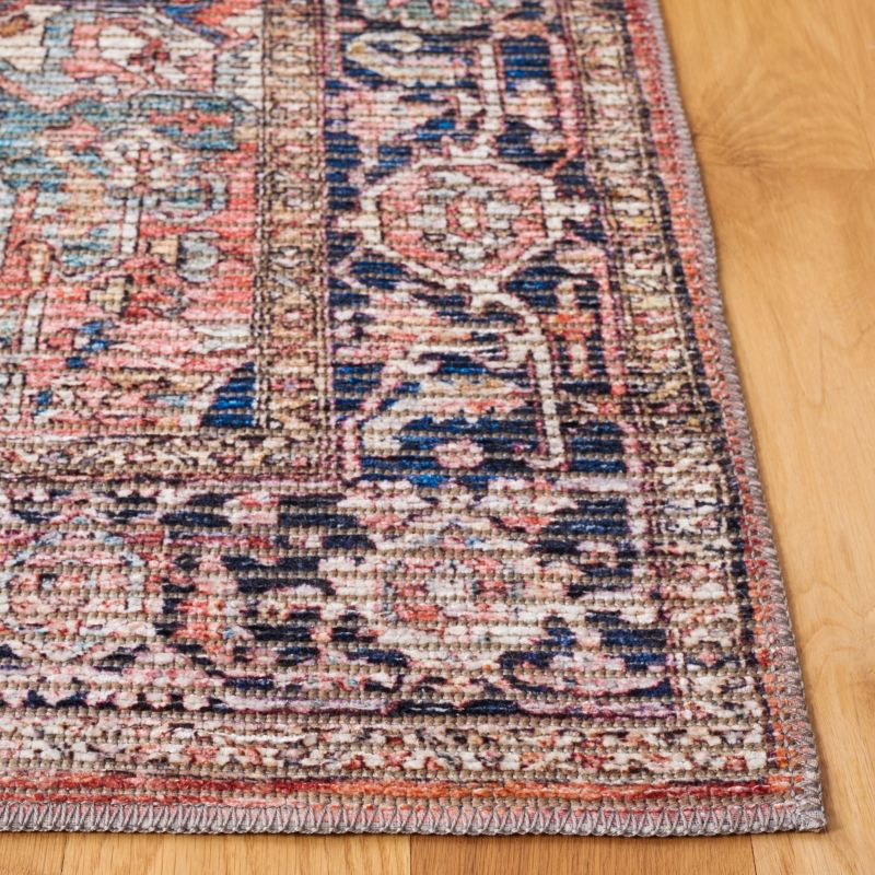 Serapi SEP624 Power Loomed Indoor Area Rug - Rust/Navy - 4'x6' - Safavieh
