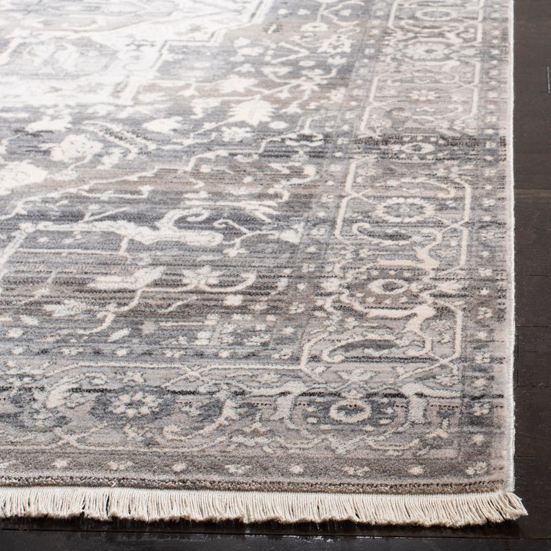 Vintage Persian VTP479 Power Loomed Indoor Area Rug - Grey/Charcoal - 9'x11'7" - Safavieh