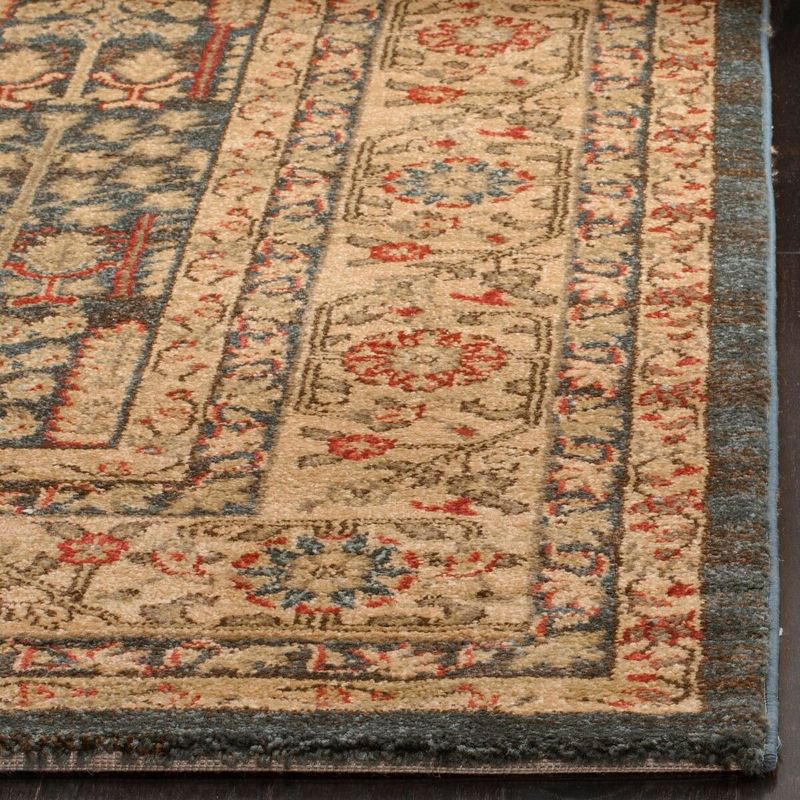 Mahal MAH697 Power Loomed Indoor Area Rug - Navy/Natural - 6'7"x9'2" - Safavieh.