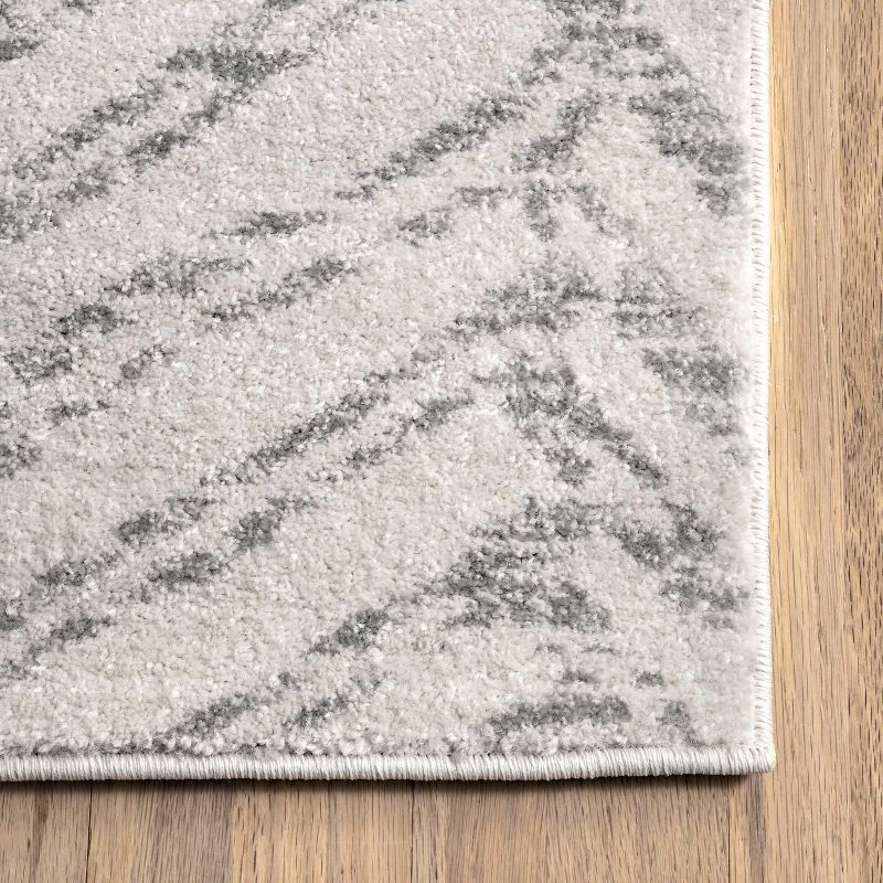 Nuloom Rosanne Geometric 7x9 Indoor Area Rug for Living Room Bedroom Dining Room Kitchen, Grey/Ivory