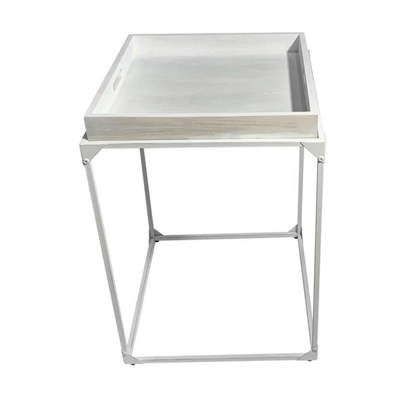 Carolina Living Cooper Tray Table - Whitewash