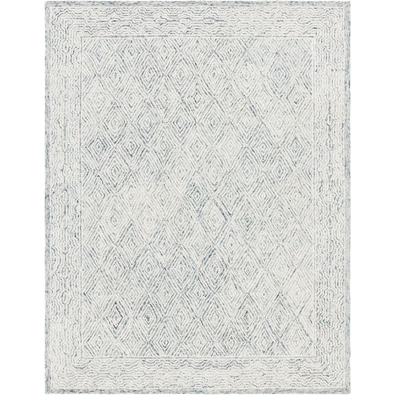 Capri CPR217 Hand Tufted Area Rug - Ivory/Blue - 8'x10' - Safavieh.