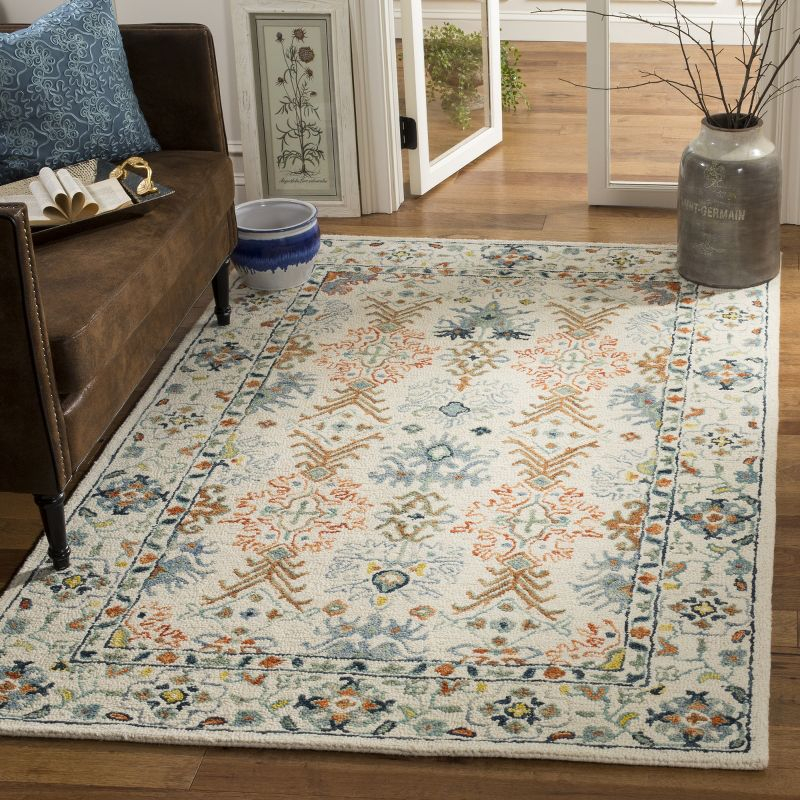 Aspen APN310 Hand Tufted Indoor Accent Rug - Ivory/Blue - 3'x5' - Safavieh