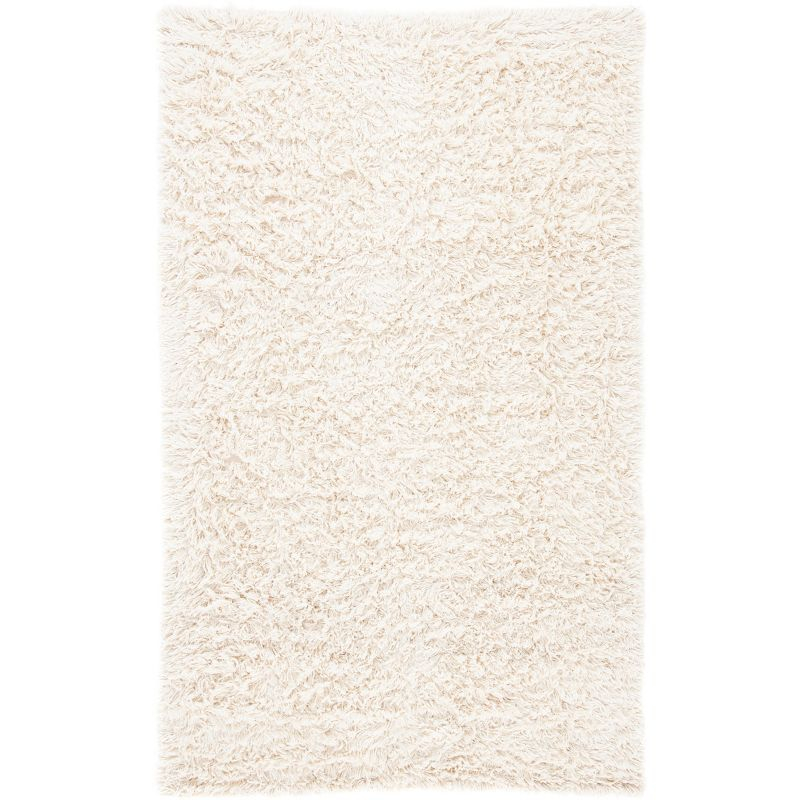 Sheep Shag SSG212 Hand Woven Area Rug - Ivory - 5'x8' - Safavieh.