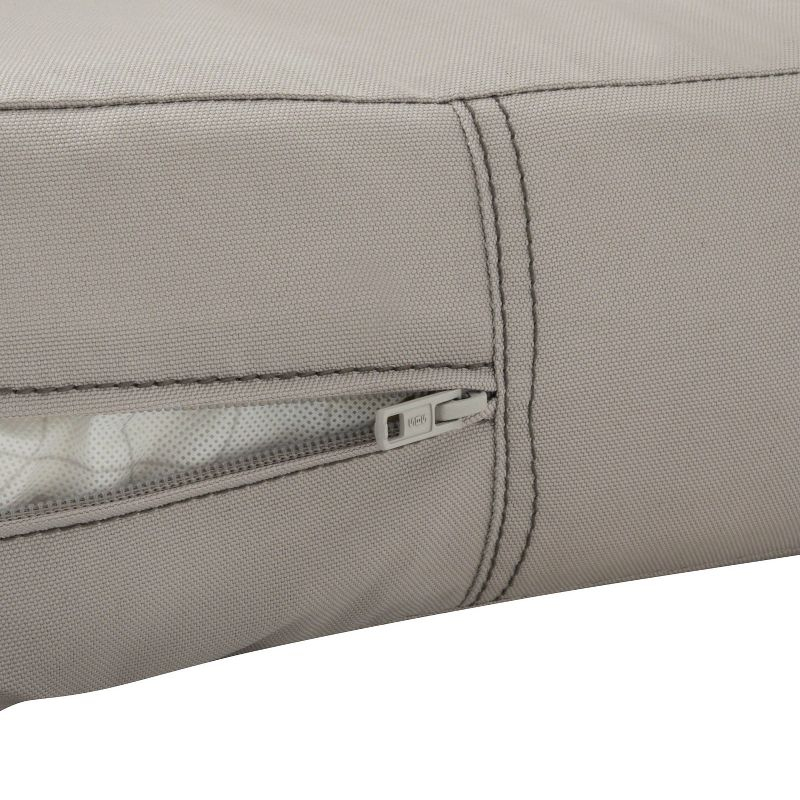 Classic Accessories 25" x 22" Ravenna Patio Chair/Loveseat Back Cushion with Zipper Water-Resistant