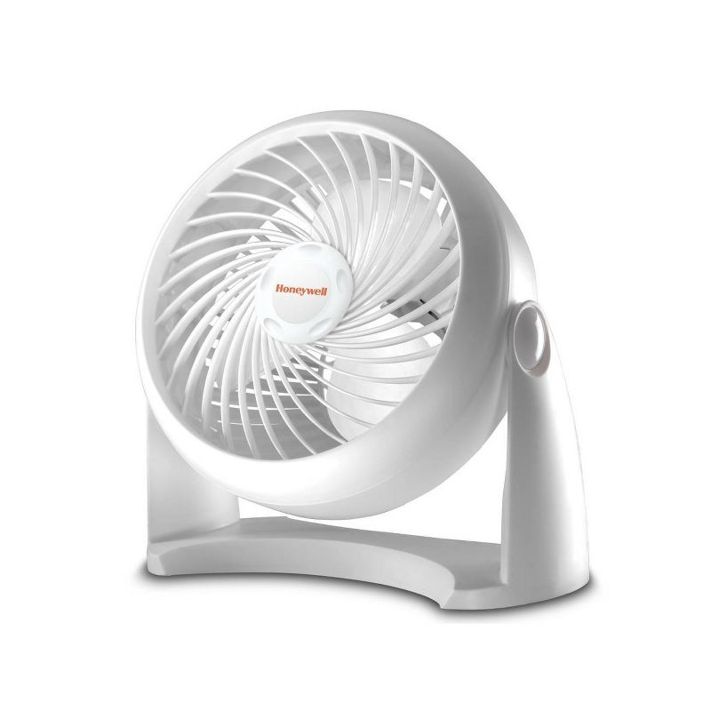 Honeywell TurboForce Table Air Circulator Fan White HT904: Portable Desk Fan, Quiet Operation, Adjustable Tilt, 3 Speeds